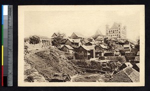 Palace of the queen and surrounding buildings, Madagascar, ca.1900-1930