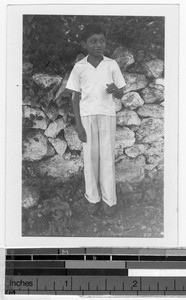 First Communion picture of Dolores Varela, Carrillo Puerto, Quintana Roo, Mexico, October 1946