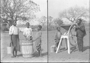 Students/Domestics, Ricatla, Mozambique, ca. 1896-1911