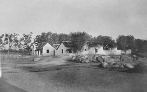 Arcot, South India. The Leprosy Home at Vadathorasalur, 1936. This Home was originally used for