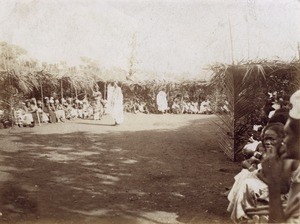 Place used for the Christmas service in Foumban, Cameroon