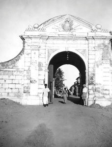 Kongens port, gateway to Tranquebar