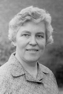 Johanne Maria Petersen. Medlem af landsstyrelsen, 1981. Foto 1983