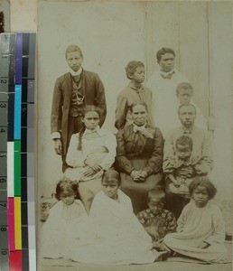 Pastor Rasolomona with his family, Antananarivo(?), Madagascar, ca.1910