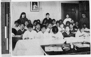 Maryknoll Sisters' Industrial Class, Yeng You, Korea, February 1931