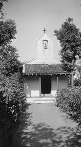 Tiruvannamalai, Tamil Nadu, South India. The church at Polur, with the bell tower. Used in: Dan