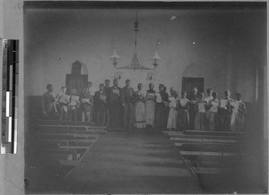 Inside the church of Gosen, South Africa East