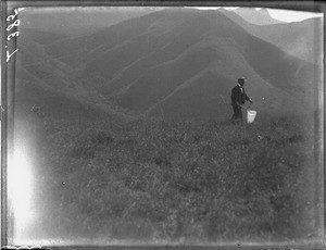 Henri Alexandre Junod chasing butterflies, Shilouvane, South Africa, ca. 1901-1907