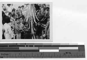 Sr. Mary Colombiere with orphans at Luoding, China, 1938