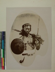 Bara warrior, Bara, Madagascar, ca.1900