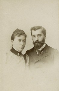 Mr and Mrs Allégret, who left for Congo, in May 1892