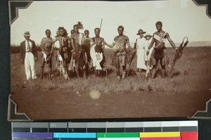 Missionaries together with the Zulus, Mahlabatini, South Africa