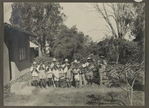 Brass band in Gonja, Gonja, Tanzania, ca.1929-1940