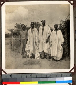 Crown prince of Shendam with others, Shendam, Nigeria, 1923