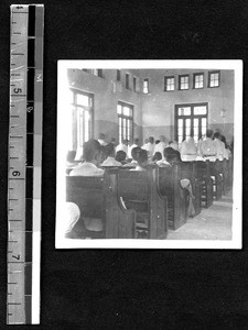 Baccalaureate service at Fukien Christian University, Fuzhou, Fujian, China, 1948