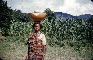 Mbororo woman with calabash, Cameroon, 1953-1968