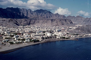 Crater, Aden seen from the sea in 1965