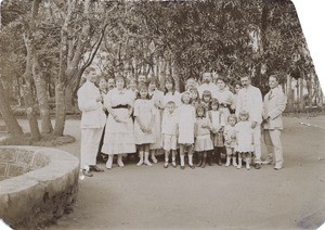 European people working in Madagascar gathered in Miarinarivo, in Madagascar