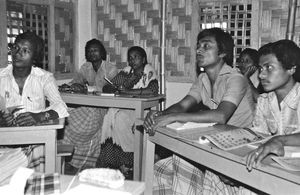Bangladesh Lutheran Church/BLC. Teaching at Nilphamari Deacon Training Centre in Harowa, 1983