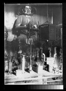 Buddhist deity, Mt. Emei, Sichuan, China, 1906