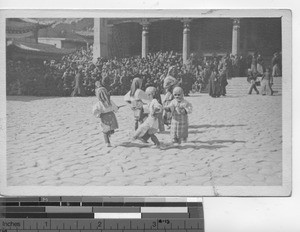 Masked dancers at Butterfeast at China,1944