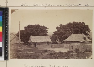 View of houses, Miantsoarivo, Madagascar, ca. 1872