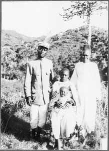 Teacher Tuvana with his family, Wudee, Tanzania, ca. 1900-1914