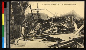 Church destroyed by cyclone, Madagascar, ca.1920-1940