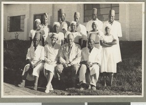 Hospital staff, Chogoria, Kenya, 1939