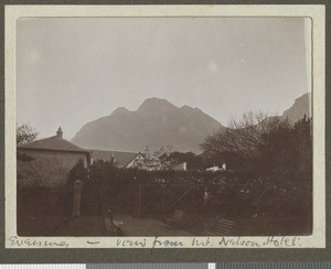 View from hotel, Cape Town, South Africa, June 1917