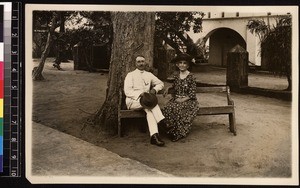 Portrait of the Rev. Oliver and Mrs. Griffin, Nigeria, ca. 1930