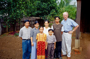 General Secretary Jørgen Nørgaard Pedersen visits the missionary Family Wagang in Ratanakiri, C