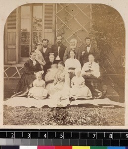 Group portrait of Friends' Foreign Mission Association, Madagascar, ca.1865-1885