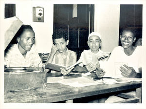 Unge mænd i Unge mænds Klub. Foto anvendt 1956 Young Men's Club. Photo used 1956