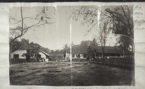 Weaving complex in Mangalore, in Balmatta. Shed where the weaving is done, the weavers, the shop, and the residence of the manager