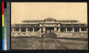 European Hospital front gate, Congo, ca.1920-1940