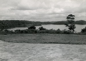 Panorama of the lake Ossa, in Cameroon