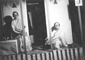 Danish Missionaries at Kotagiri, South India. Agnethe Rascher (left) and Kätchen Hauge (right)