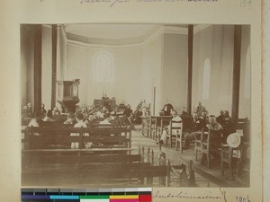 Missionary conference in Ambohimasina Church, Ambohimasina, Madagascar, 1906