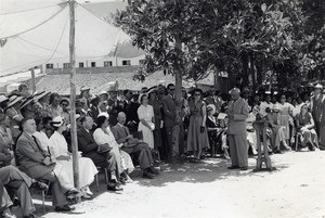 Laying of the first stone of the christian hall for young girls in Antananarivo, Madagascar