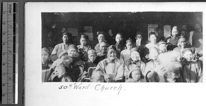 Parishioners of church, Wenzhou, Zhejiang, China, ca.1900