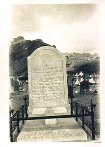 Ian Keith Falconer's tombstone in Aden