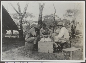 Breakfast in Naverera, Tanzania, ca.1929-1930