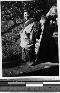 Japanese mother and son, Japan, ca. 1935