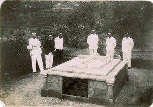 Tombstone of Benjamin Escande and Paul Minault, in Madagascar