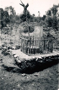 Altar for the ancestors in the Tanala region, Madagascar