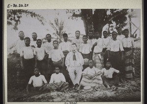 Boarding school for boys in Mangamba. Rev. Glöckel