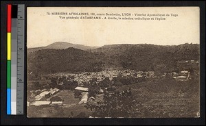 Aerial view of the mission, Togo, Africa, ca. 1920-1940