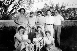 Students at the language college at Bangalore May 31. 1950. Standing Lisbeth Moller,Mette Anne