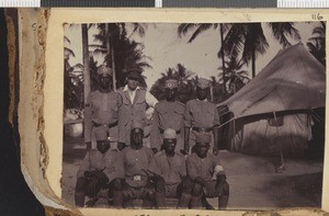Lt. Irvine and medical assistants, Dar es Salaam, Tanzania,1918
